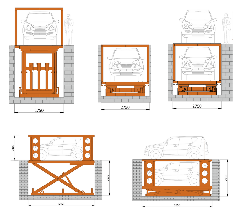 Transforming a Private Home Parking in France with the Double Deck Scissor Lift Platform เปลี่ยนที่จอดรถส่วนตัวในฝรั่งเศสด้วยแพลตฟอร์มลิฟท์เด็คเด็ค
