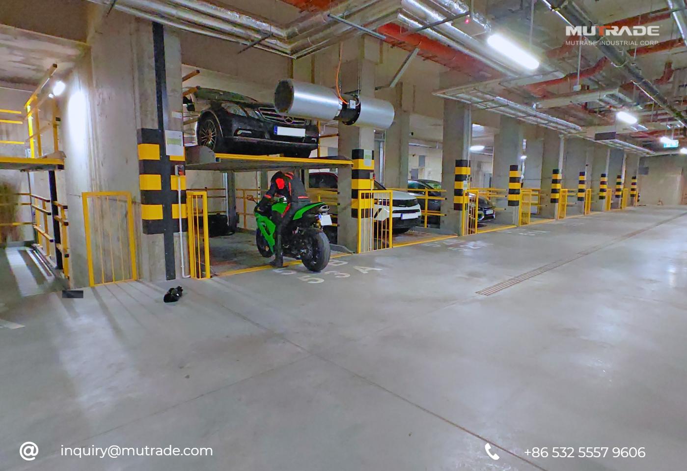 ลิฟท์จอดรถหลุมใต้ดิน 2 เสา